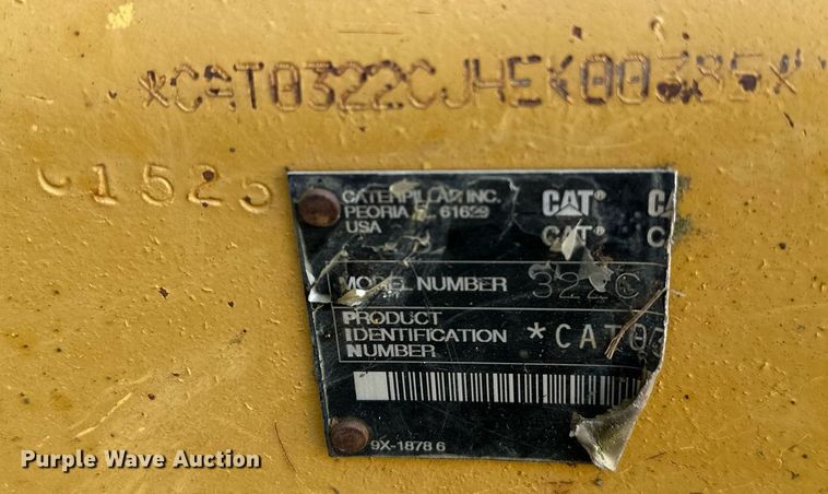image for item OC9022 2003 Caterpillar 322C L  excavator