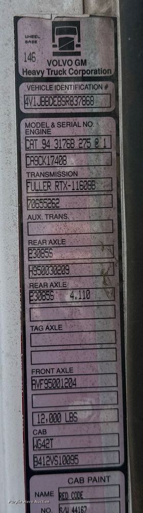 image for item OC9023 1995 White GMC WB  utility / service truck