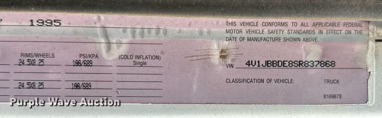 image for item OC9023 1995 White GMC WB  utility / service truck