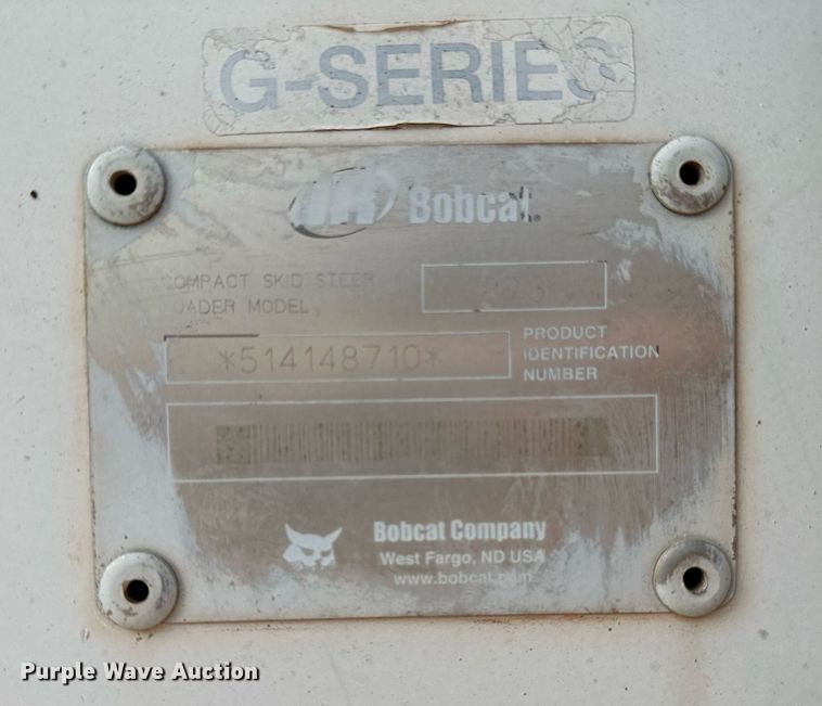 image for item OC9047 2001 Bobcat 873  skid steer loader