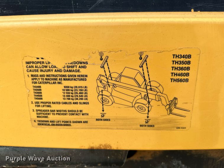 image for item OC9070 2004 Caterpillar TH360B  telehandler