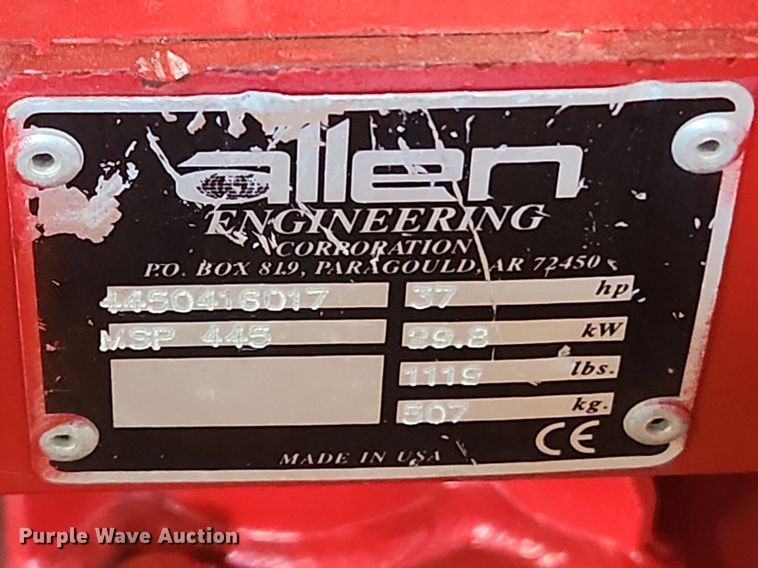 image for item OK9553 Allen Engineering MSP445  power trowel