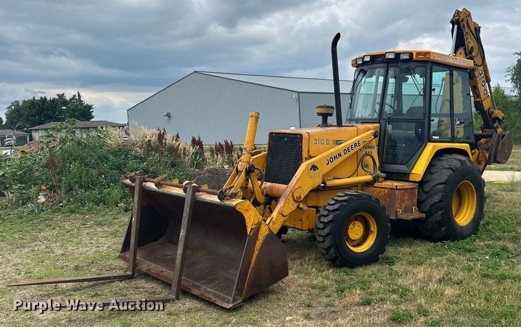 image for item ZA0320 1991 John Deere 310D  backhoe