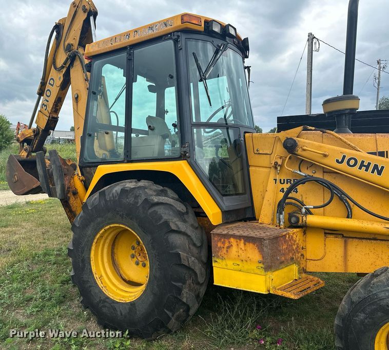 image for item ZA0320 1991 John Deere 310D  backhoe