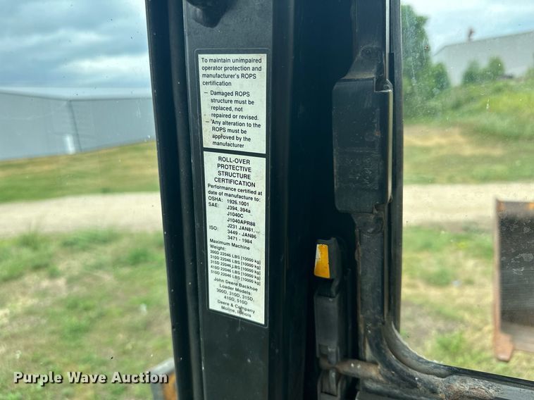 image for item ZA0320 1991 John Deere 310D  backhoe