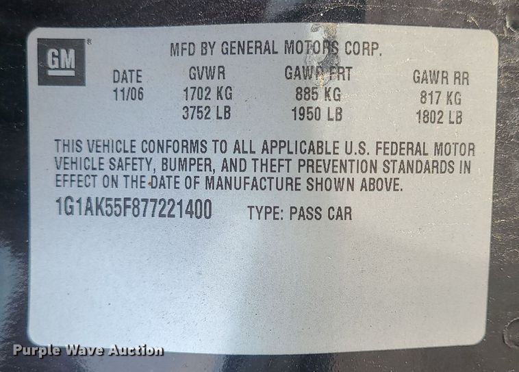 image for item BR9813 2007 Chevrolet Cobalt LS