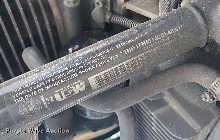 image for item BR9814 2012 Harley Davidson Road King Police  motorcycle