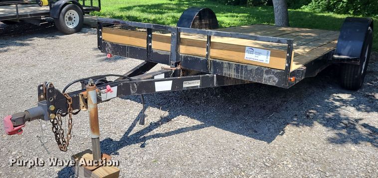 image for item DK1968 2009 Bohnert  tilt deck equipment trailer