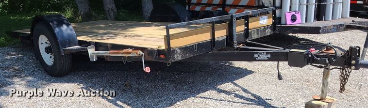 image for item DK1968 2009 Bohnert  tilt deck equipment trailer