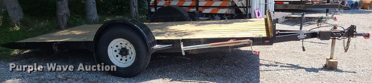 image for item DK1968 2009 Bohnert  tilt deck equipment trailer
