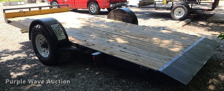 image for item DK1968 2009 Bohnert  tilt deck equipment trailer