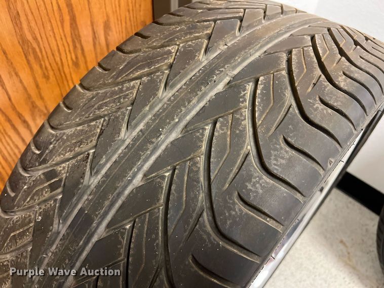 image for item DN3045 (4) 295/25ZR28 tires and wheels