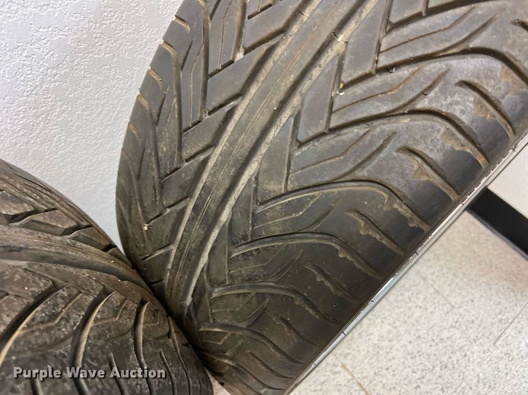 image for item DN3045 (4) 295/25ZR28 tires and wheels