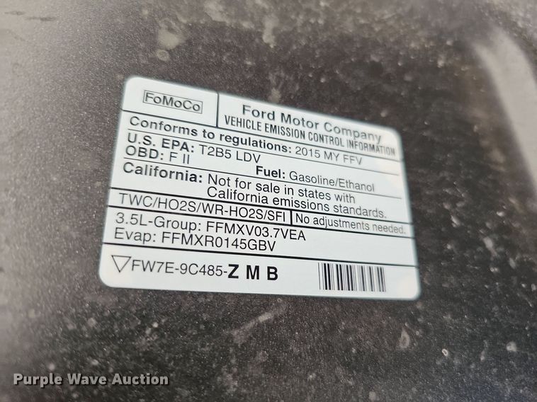 image for item DO2809 2015 Ford Taurus Police Interceptor