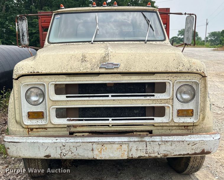 image for item DP0503 1968 Chevrolet C50  dump flatbed truck