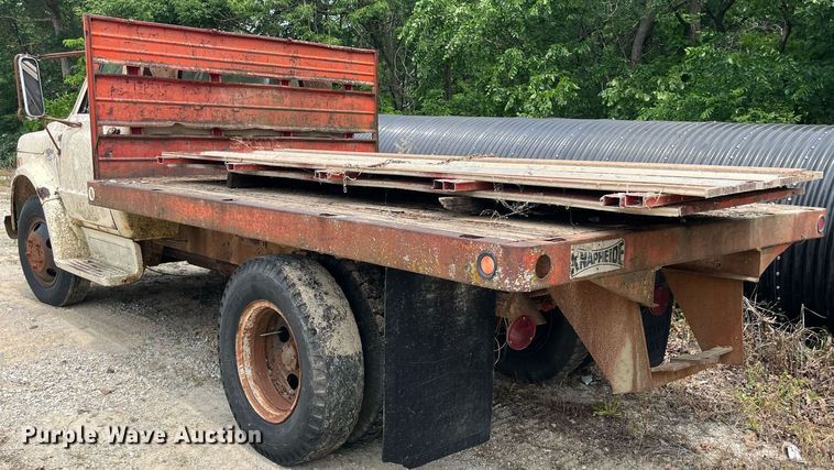 image for item DP0503 1968 Chevrolet C50  dump flatbed truck