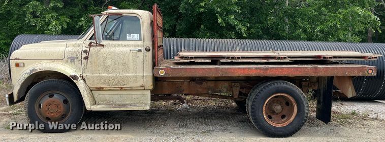 image for item DP0503 1968 Chevrolet C50  dump flatbed truck
