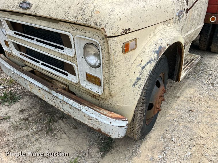 image for item DP0503 1968 Chevrolet C50  dump flatbed truck