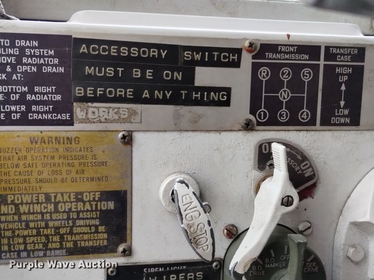 image for item DP3278 1972 Jeep M45A2  pumper fire truck