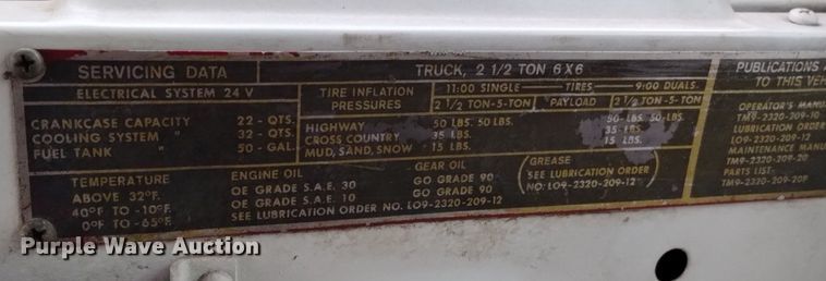 image for item DP3278 1972 Jeep M45A2  pumper fire truck