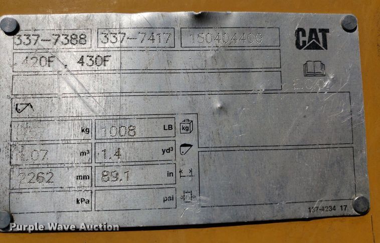 image for item DP8073 Caterpillar  loader bucket