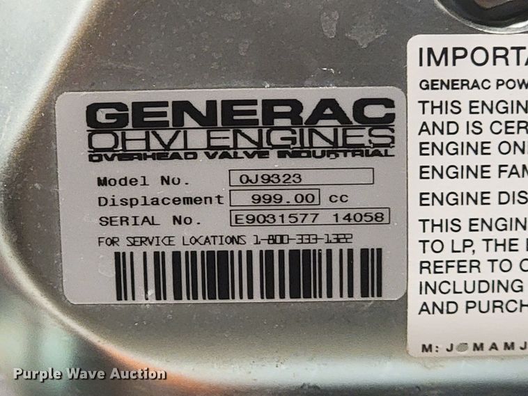 image for item HY9036 Generac OJ9323  generator