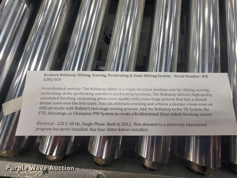 image for item HY9040 (2) 2012 Rollem Rollaway sheet metal slitters