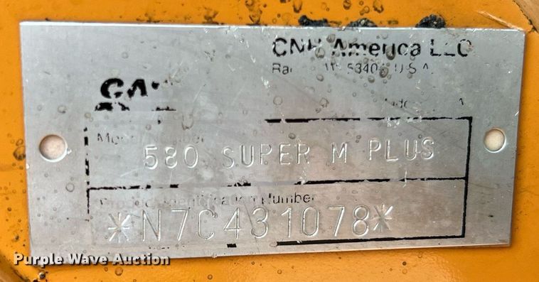 image for item II9233 2007 Case 580 Super M+  backhoe