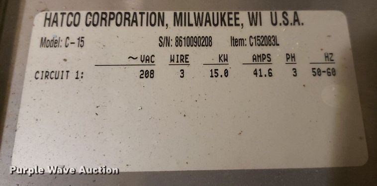 image for item IP9290 Hobart C-15  dishwasher