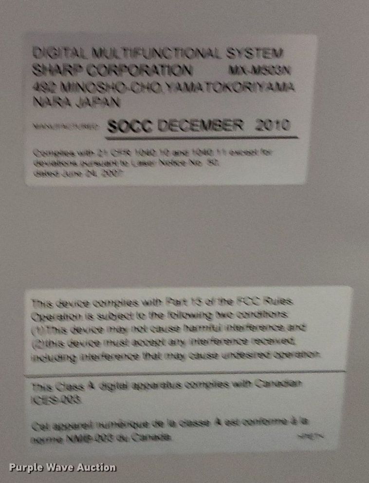 image for item IP9340 (3) Sharp multifunction printers