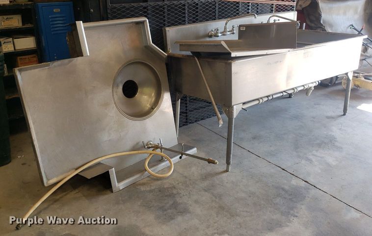 image for item IP9363 (3) 72" x 30" x 34" stainless steel sinks