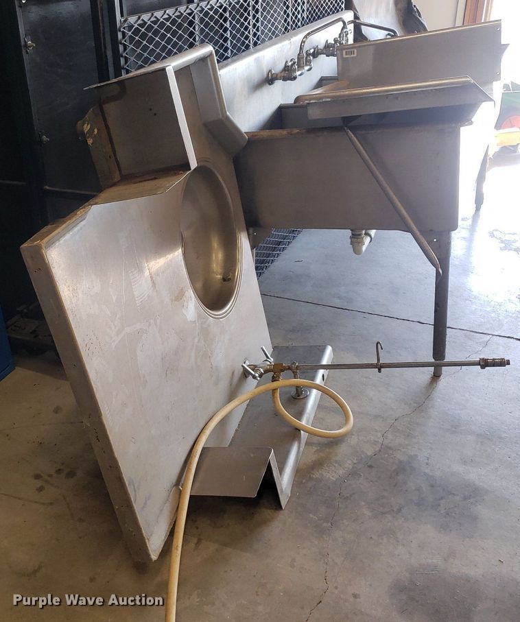 image for item IP9363 (3) 72" x 30" x 34" stainless steel sinks