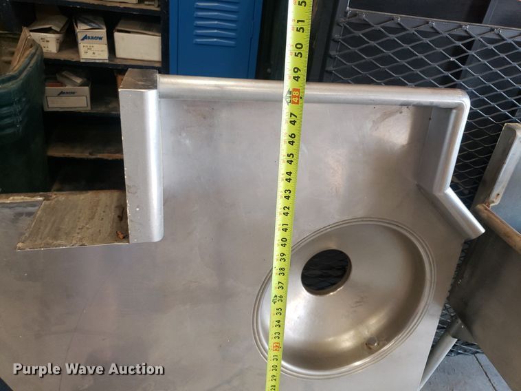 image for item IP9363 (3) 72" x 30" x 34" stainless steel sinks