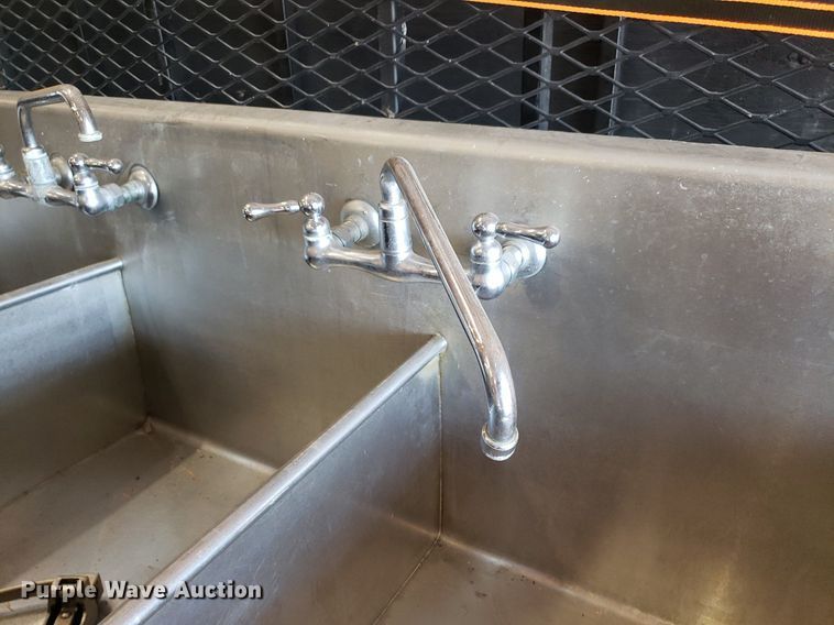 image for item IP9363 (3) 72" x 30" x 34" stainless steel sinks