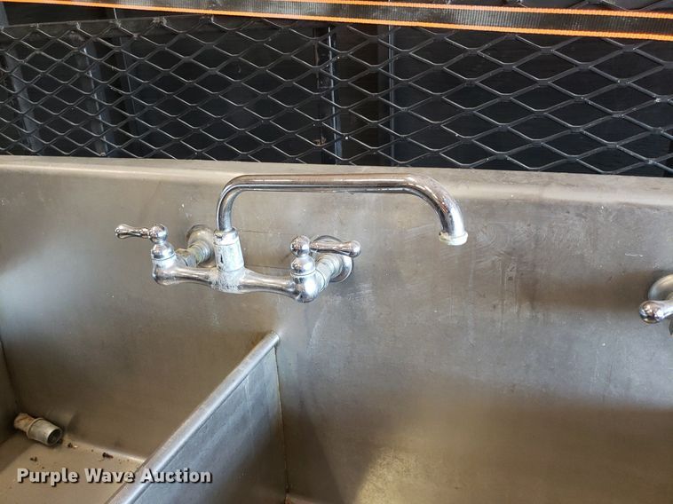 image for item IP9363 (3) 72" x 30" x 34" stainless steel sinks