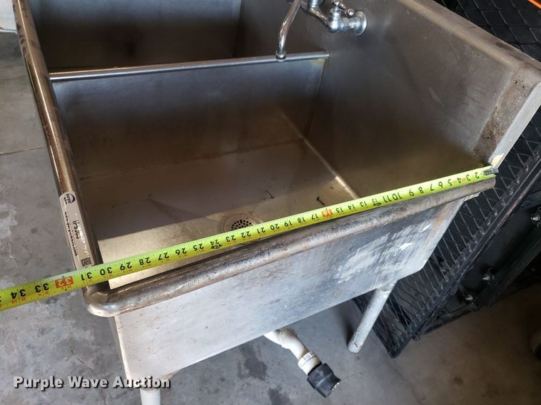 image for item IP9363 (3) 72" x 30" x 34" stainless steel sinks