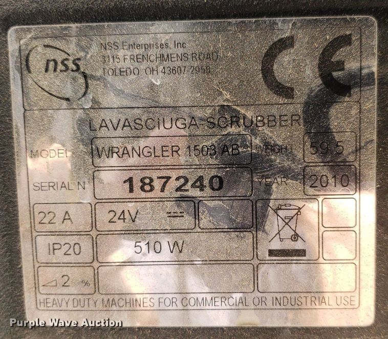 image for item IP9365 NSS Wrangler 1503 AB  floor scrubber