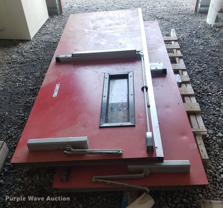 image for item IP9367 (2) 83" x 32" steel doors