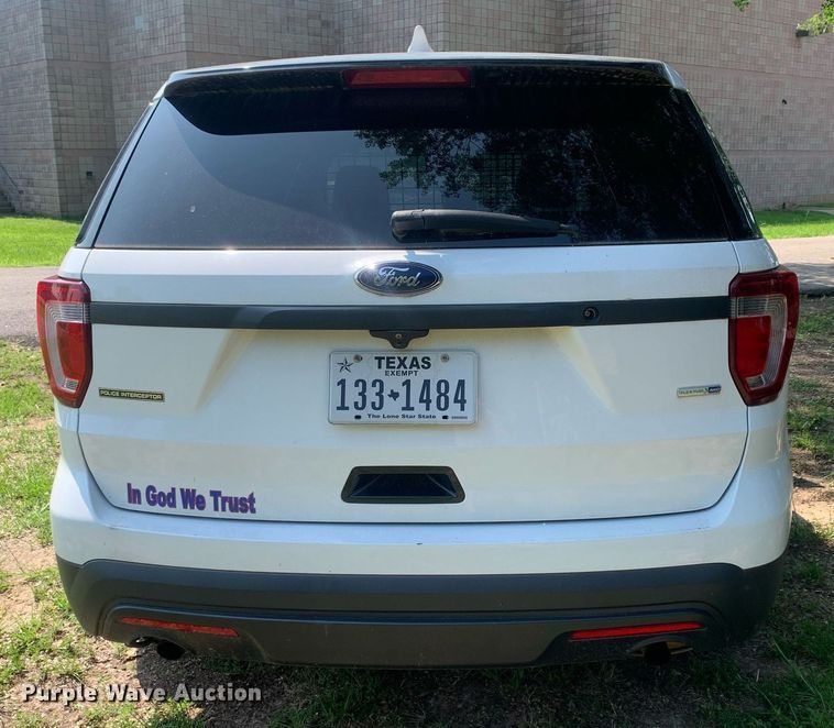image for item LH9678 2017 Ford Explorer Police Interceptor  SUV
