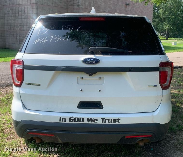 image for item LH9680 2017 Ford Explorer Police Interceptor  SUV