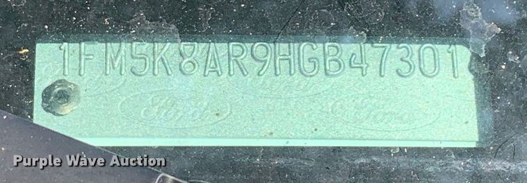 image for item LH9680 2017 Ford Explorer Police Interceptor  SUV