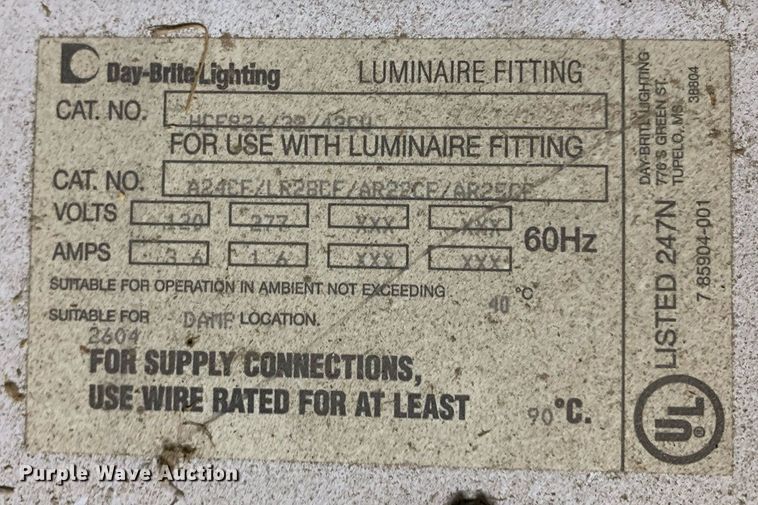 image for item LH9694 (6) 28" Day-Brite fluorescent lights