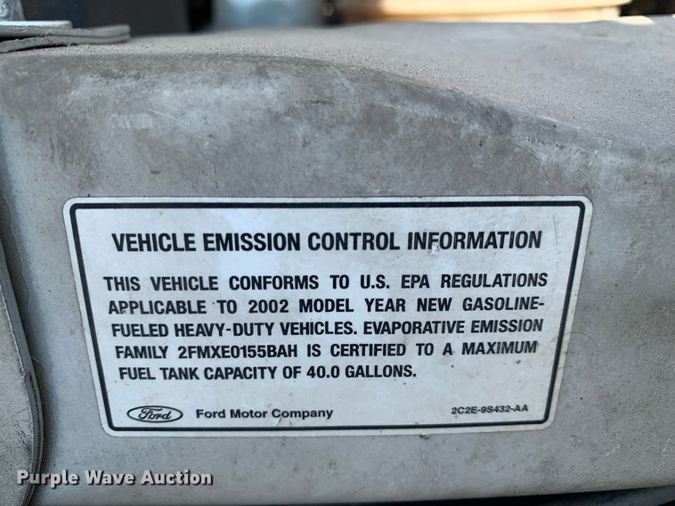 image for item LH9700 2002 Ford E350 Super Duty  van