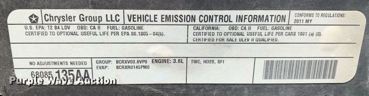 image for item LH9702 2011 Dodge Charger Police