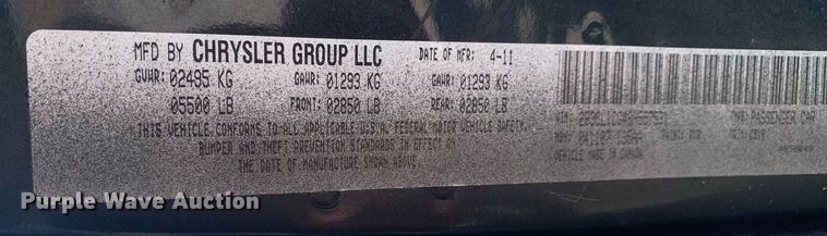 image for item LH9702 2011 Dodge Charger Police