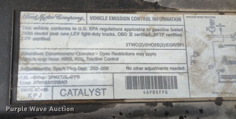 image for item LL9188 2003 Ford F150 XL  pickup truck