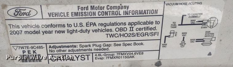 image for item LL9189 2007 Ford Crown Victoria Police Interceptor