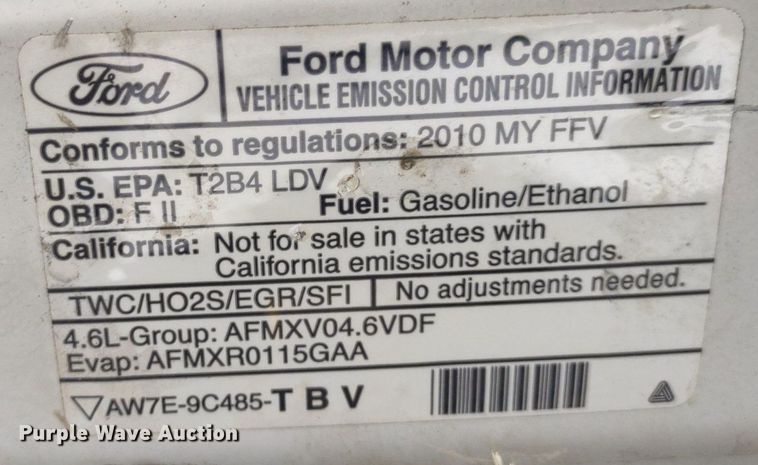 image for item LL9190 2010 Ford Crown Victoria Police Interceptor