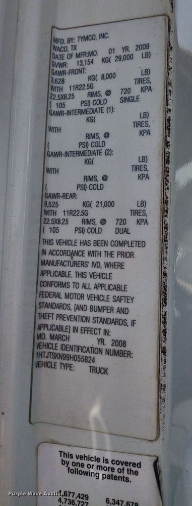 image for item LL9191 2009 International DuraStar 4300  street sweeper truck