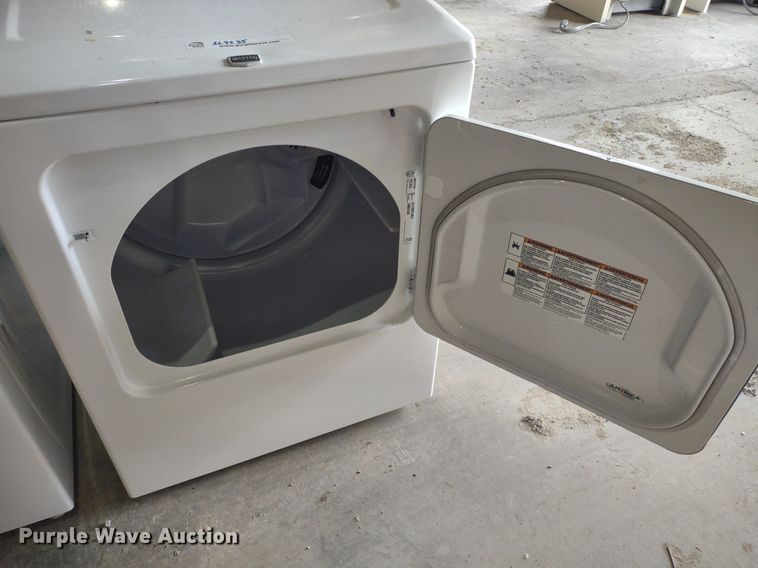 image for item LL9235 Maytag Bravos MCT  washer and dryer